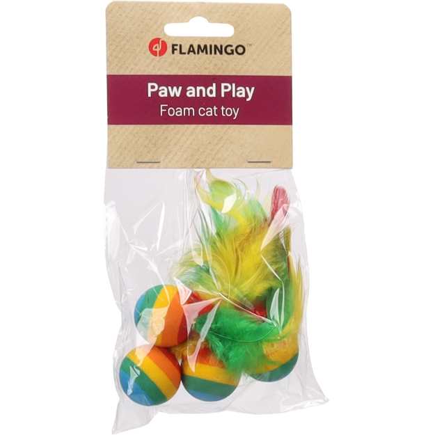 Image de JC 4 BALLON RAINBOW+PLUME