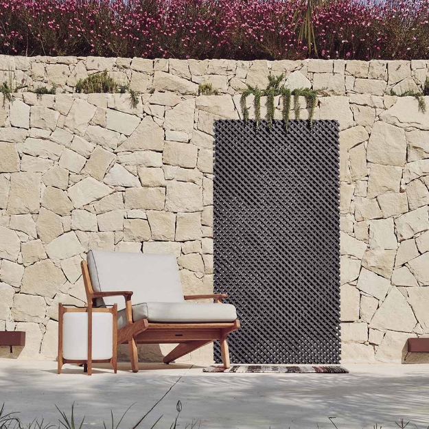 Image de DECORY LOP Panneau LOP d´osier semi-synthétique 18mm Anthracite 1x2m