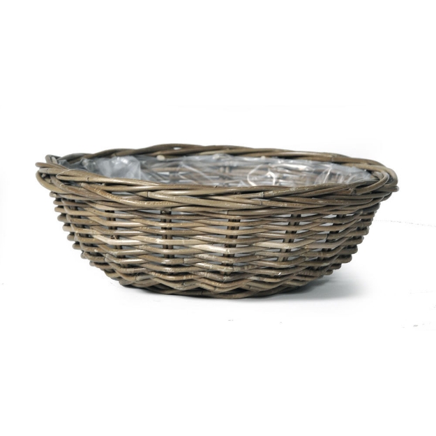 Image de Laura Round Low Basket -F- Natural D45H15