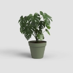 Image de POT CAPRI 30CM VERT CENDRÉ