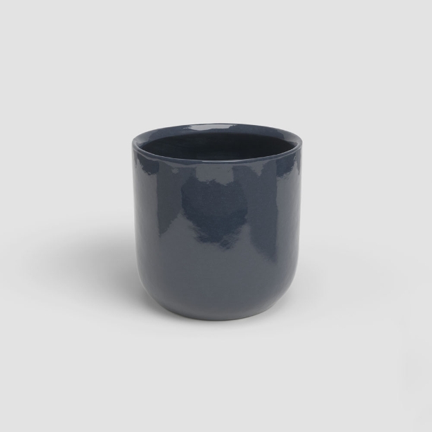 Image de CACHE-POT JUPITER 25 EM BLEU NUIT
