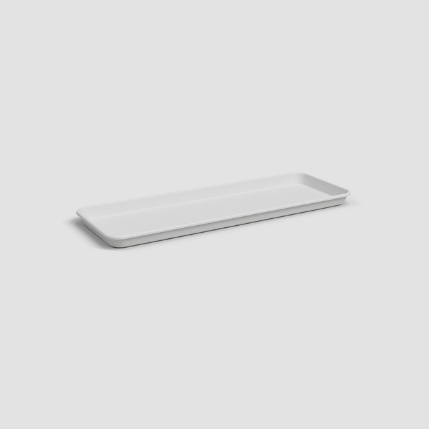 Image de SOUCOUPE CAPRI RECTANGULAIRE 50 MA BLANC