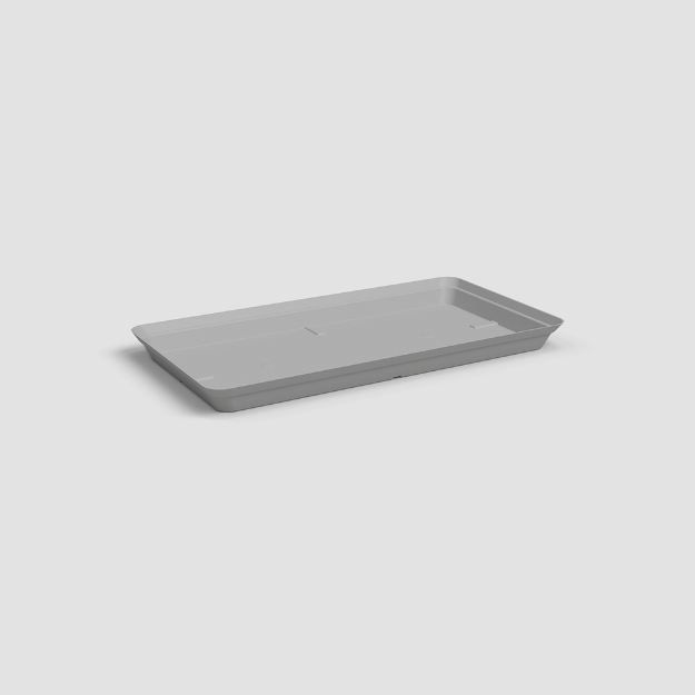 Image de SOUCOUPE CAPRI RECTANGULAIRE XL 60 MA GRIS CLAIR