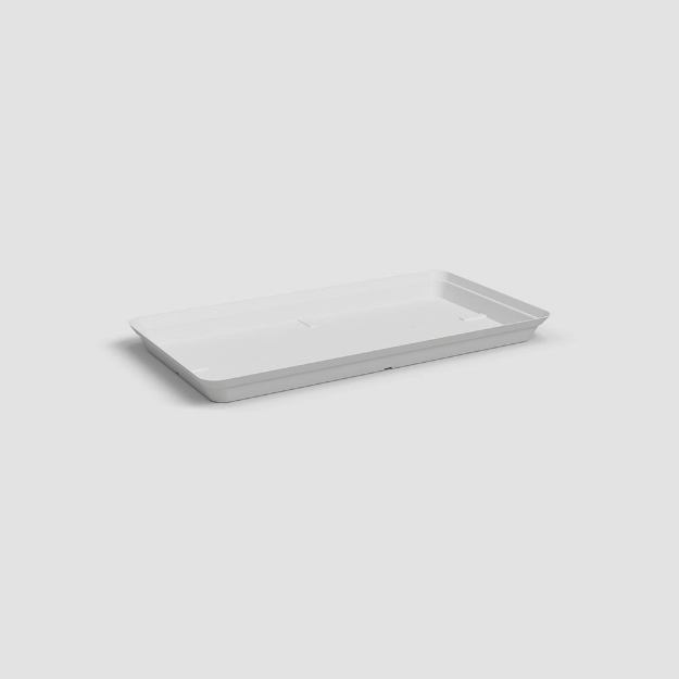 Image de SOUCOUPE CAPRI RECTANGULAIRE XL 100 MA BLANC