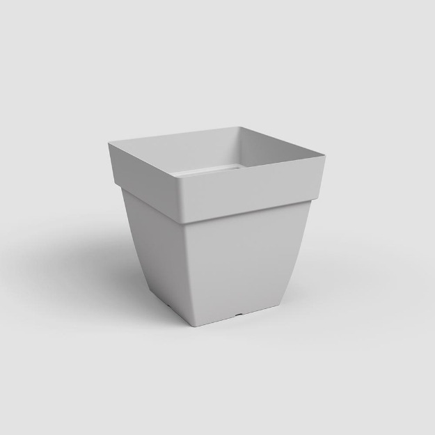 Image de POT CAPRI CARRÉ 40 MA GRIS CLAIR