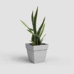 Image de POT CAPRI CARRÉ 45 MA GRIS CLAIR