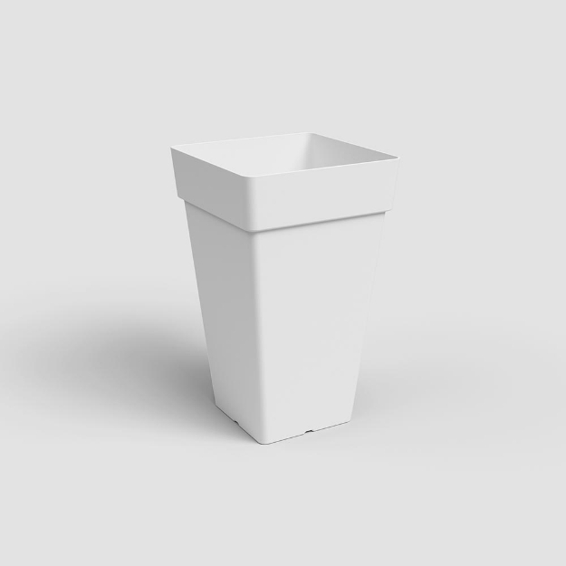 Image de POT CAPRI CARRÉ HAUT 50 MA BLANC