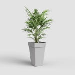 Image de POT CAPRI CARRÉ HAUT 50 MA GRIS CLAIR