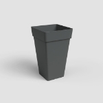 Image de POT CAPRI CARRÉ HAUT 50 MA ANTHRACITE