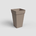 Image de POT CAPRI CARRÉ HAUT 50 MA TAUPE