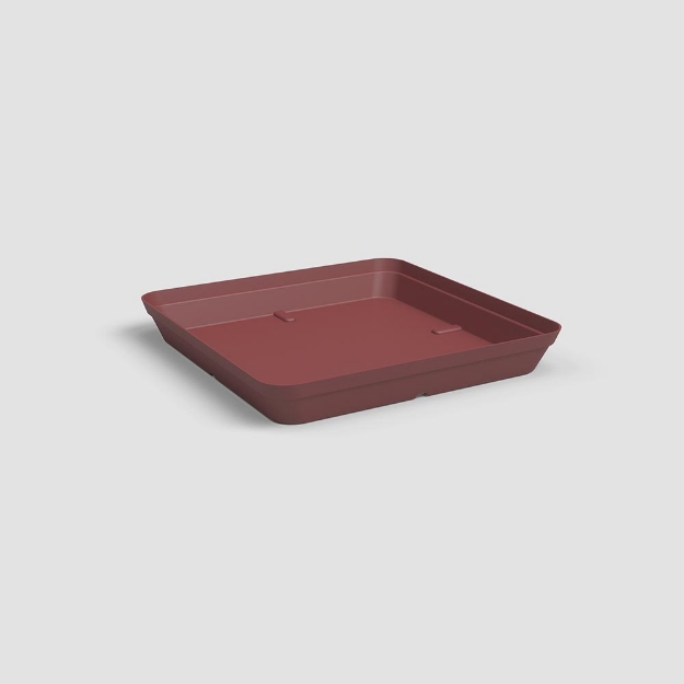 Image de SOUCOUPE CAPRI CARRÉE 40 MA ROUGE FONCÉ