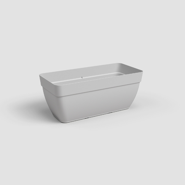Image de JARDINIÈRE CAPRI CAMPANA XL 80 MA GRIS CLAIR