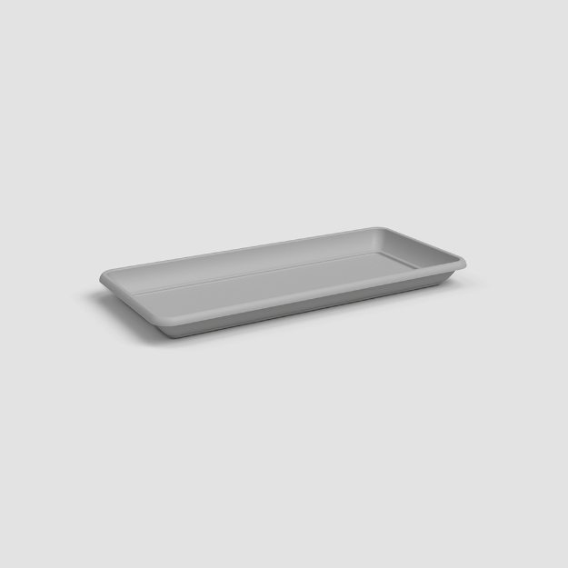 Image de SOUCOUPE VENEZIA RECTANGULAIRE 50 MA GRIS CLAIR