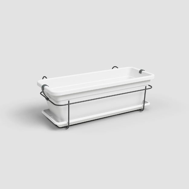 Image de JARDINIÈRE VENEZIA BALCON KIT 50 MA BLANC