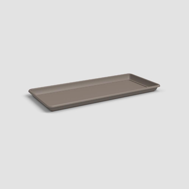 Image de SOUCOUPE VENEZIA RECTANGULAIRE XL 80 MA TAUPE