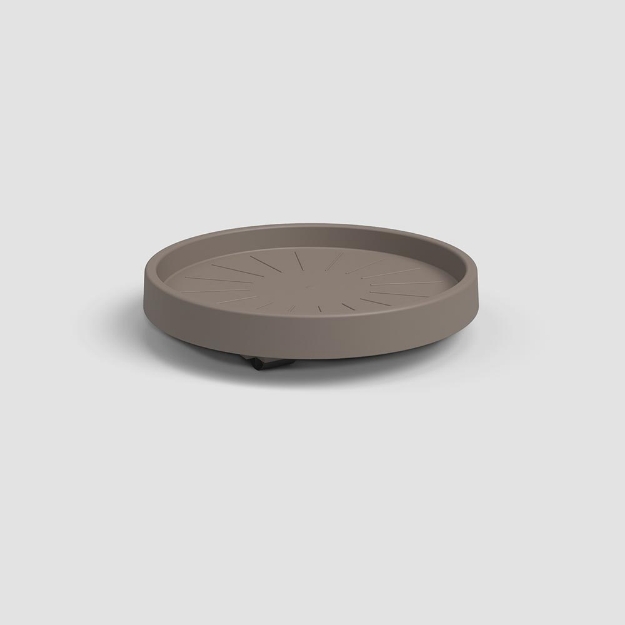 Image de SOUCOUPE AVEC ROUES 35 MA TAUPE