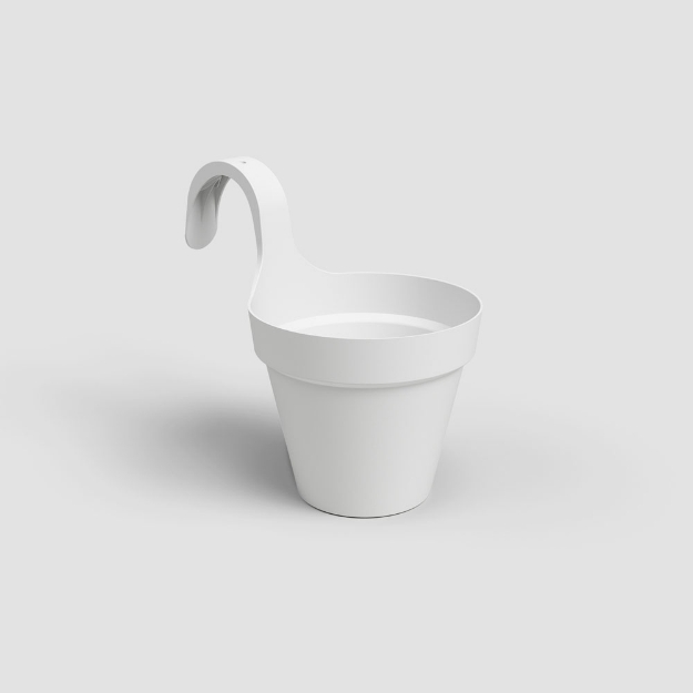 Image de POT CAPRI BALCON INDIVIDUEL 20CM BLANC