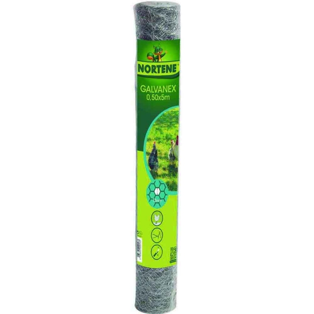 Image de GALVANEX  Grillage galva triple torsion 1,3cm 0,5x5m