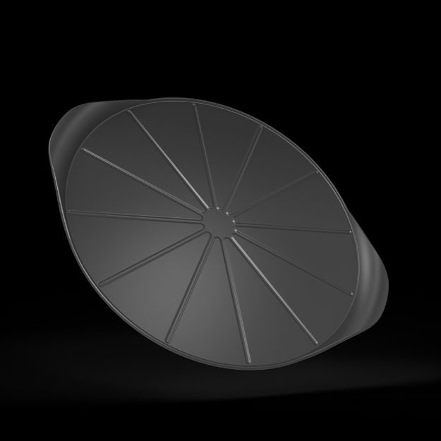 Image de Le formidable plat a pizza avec couteau graphite - Cookut