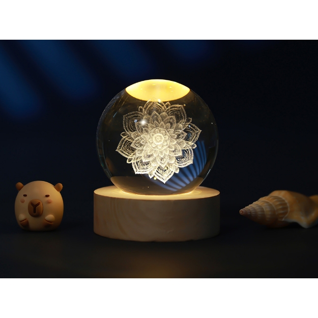 Image de Lampe Boule de cristal Mandala S - itotal