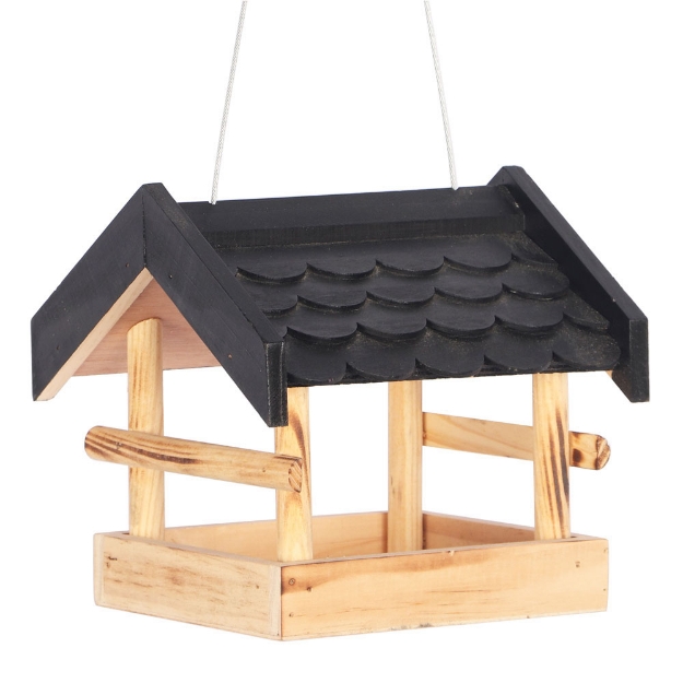 Image de Station d'alimentation toit en tuiles noires noud