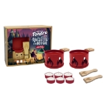 Image de Coffret Raclette à la bougie pour 2 - Rouge - feu - Cookut