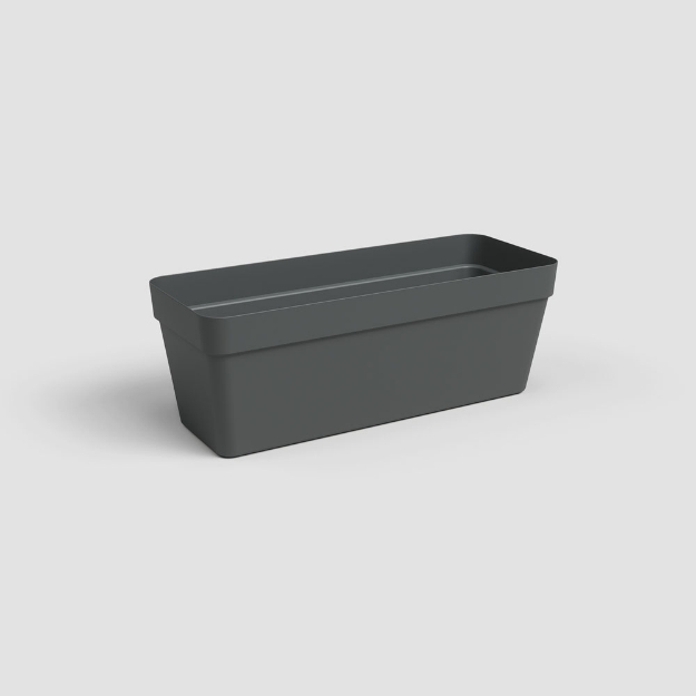 Image de JARDINIÈRE CAPRI RÉS. EAU 50CM V2 ANTHRACITE