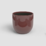 Image de CACHE-POT ARCADIA 17 EM ROUGE FONCÉ