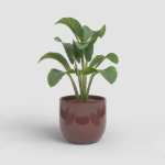 Image de CACHE-POT ARCADIA 17 EM ROUGE FONCÉ
