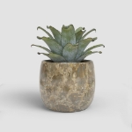 Image de CACHE-POT CALLISTO 31 EM VERT DORÉ