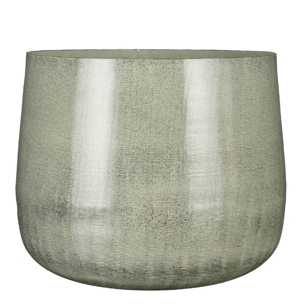 Image de Benson pot ronde gris cl. - h32xd37cm - Mica