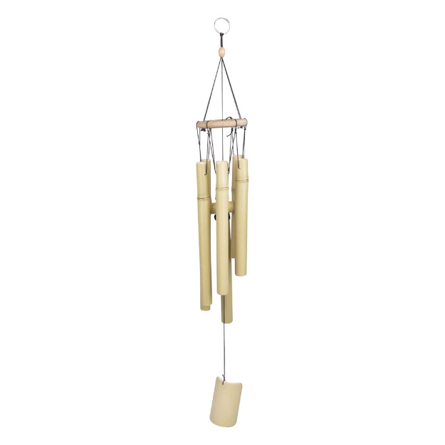 Image de Zen Stainless Steel Wind Bells, Bronze finish
