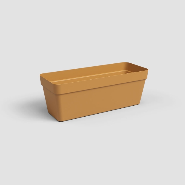 Image de JARDINIÈRE CAPRI RÉS.EAU 50CM V2 JAUNE MIEL