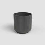 Image de CACHE-POT LUNA 25CM ANTHRACITE