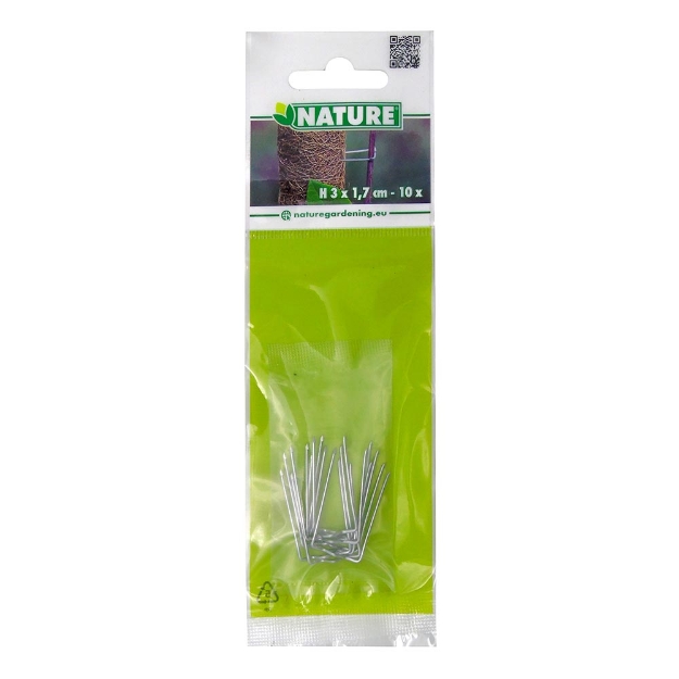 Image de Agrafes métalliques pour tuteur coco 10pcs