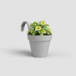 Image de POT CAPRI BALCON INDIVIDUEL 20CM GRIS CLAIR