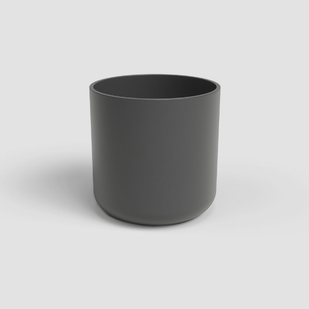 Image de CACHE-POT JUNO 19CM ANTHRACITE