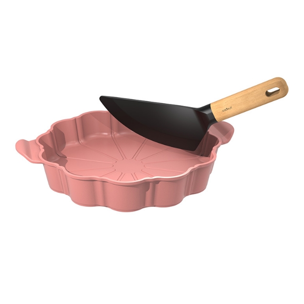 Image de Le formidable plat a tarte avec couteau guimauve - Cookut