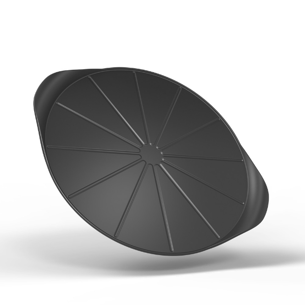 Image de Le formidable plat a pizza avec couteau graphite - Cookut