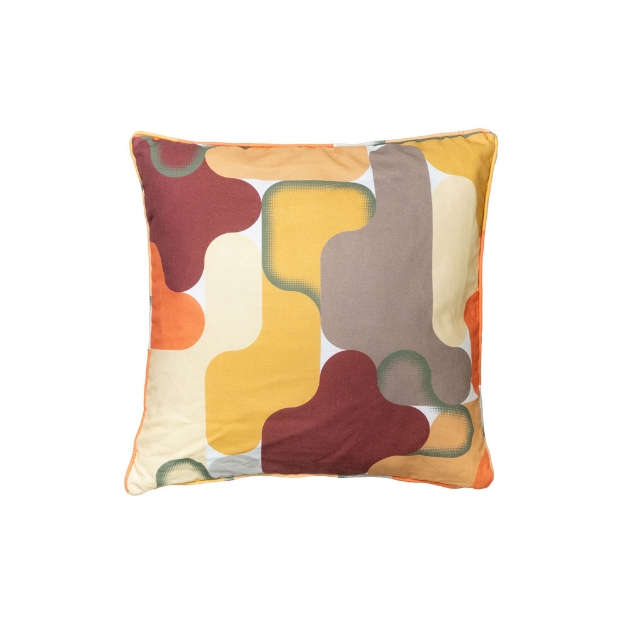 Image de Coussin décoratif avec passepoil bordo