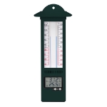 Image de Thermomètre MIN-MAX mural d'extérieur vert incl. Affichage digital