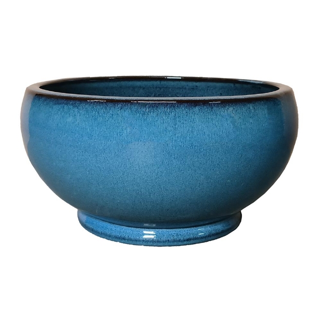 Image de Pot Noble Bowl Low Antic Blue D28H14