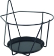 Image de PORTE-POT MURAL AVEC SOUCOUPE 22 CM ANTHRACITE