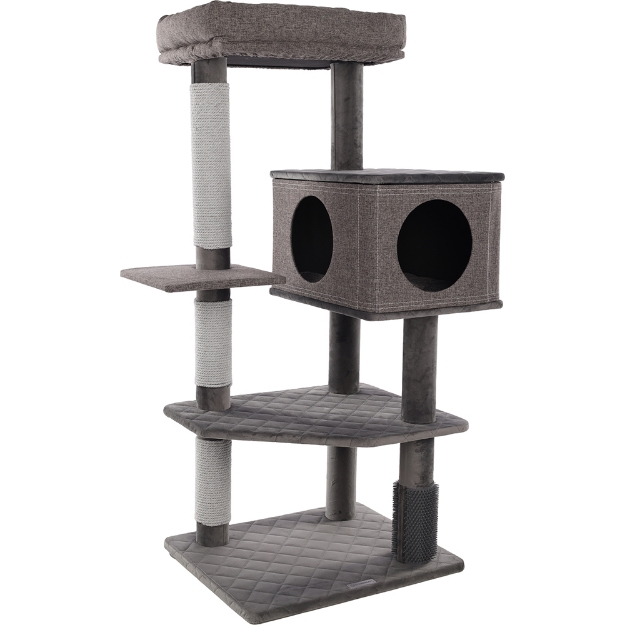 Image de ARBRE À CHAT FULGUR GRIS 76x58x125CM