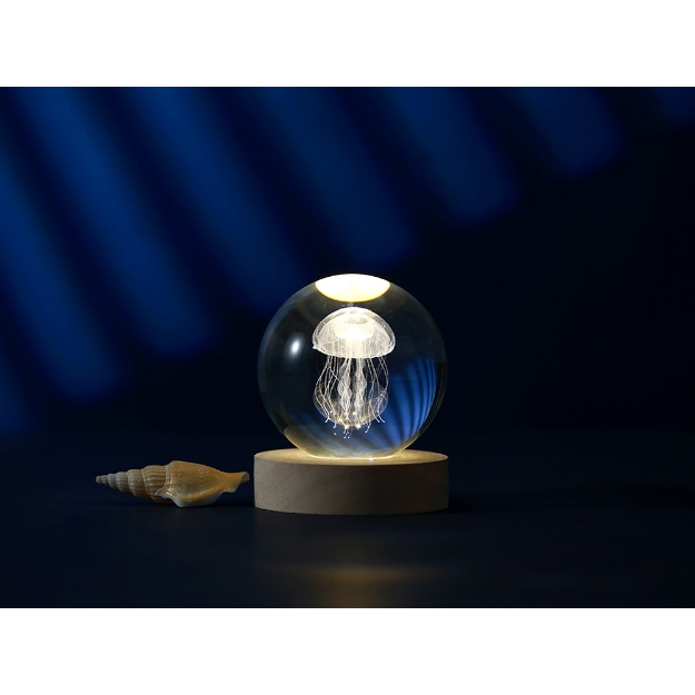 Image de Lampe Boule de cristal Méduse M - itotal