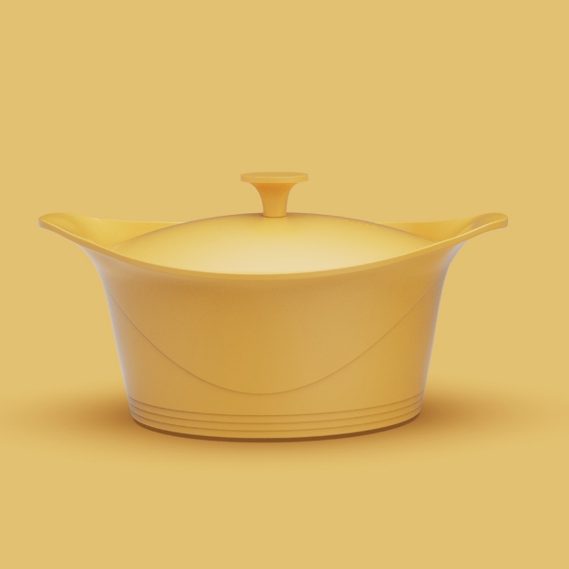 Image de Coffret complet l'incroyable cocotte 28 cm mangue - Cookut