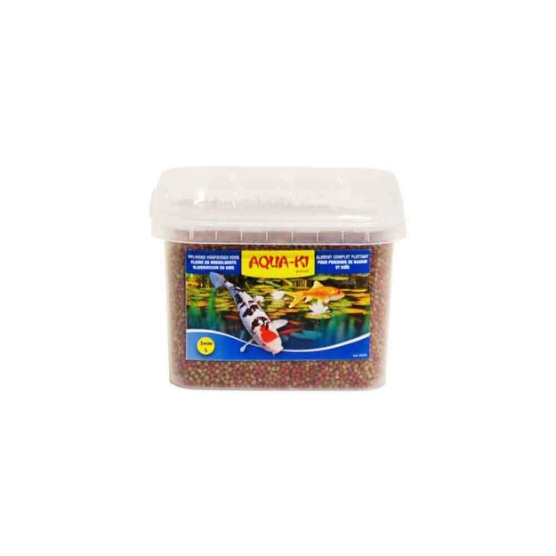 Image de Nourriture poisson étang 3mm Aqua-ki bleu 3,5L