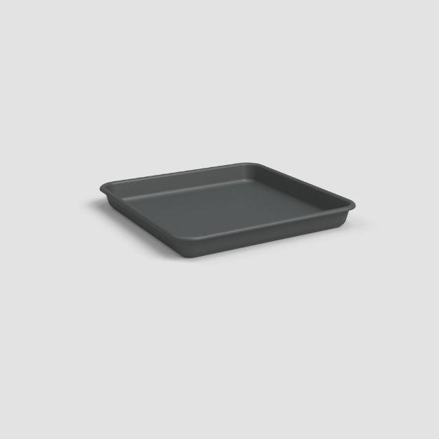 Image de SOUCOUPE VENEZIA CARRÉE 30CM ANTHRACITE
