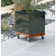 Image de Roule pot bois FSC lasuré  Carré 0,30x0,30m