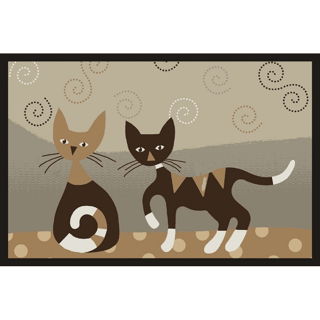Image de Paillasson déco 40x60cm Des chats